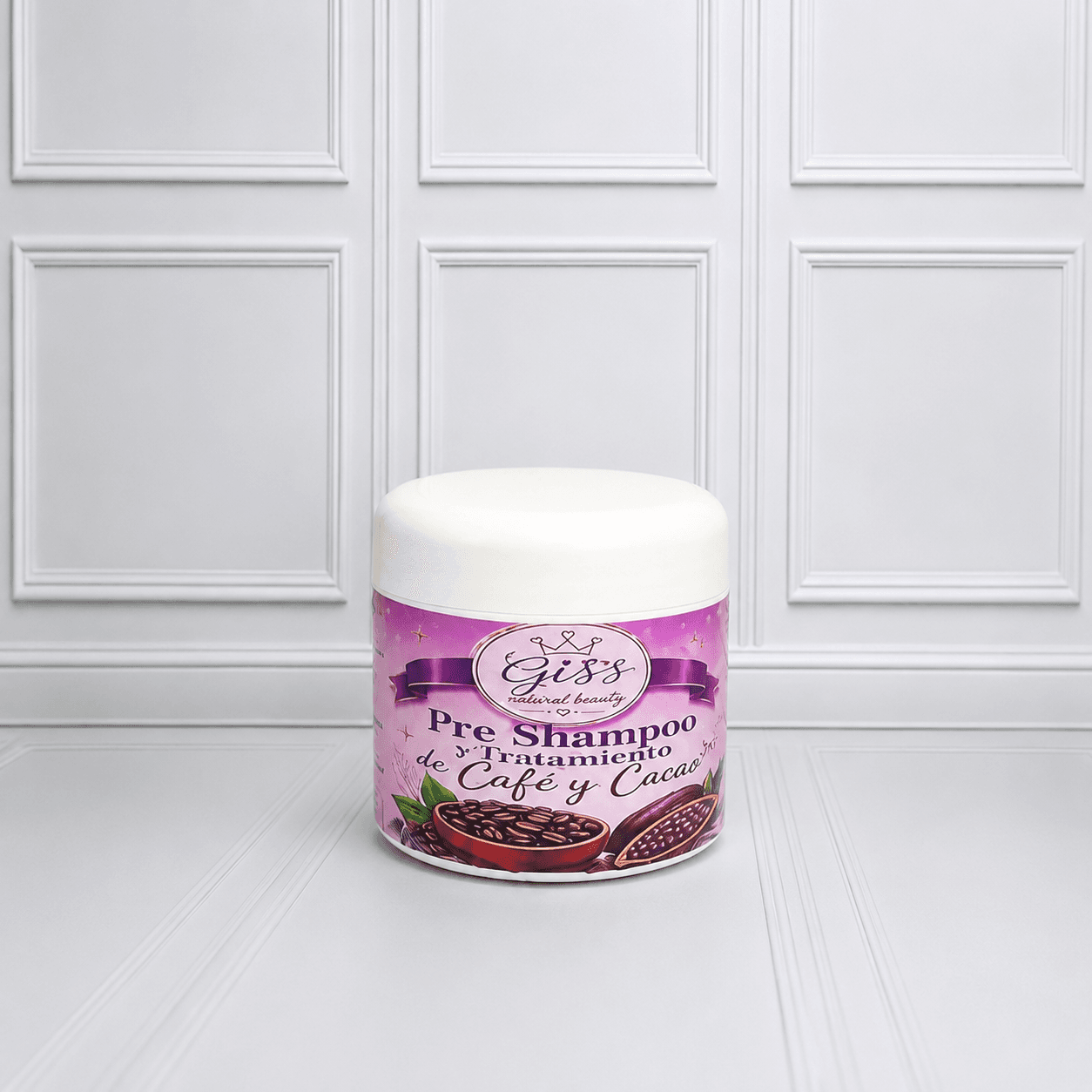 PRE SHAMPOO Y TRATAMIENTO DE CAFÉ Y CACAO GISS NATURAL BEAUTY